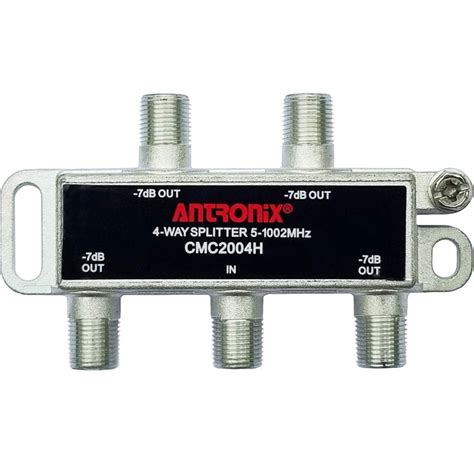 Antronix High Performance 4-Way Coaxial Cable TV Splitter CMC2004H-A OTA Coaxial 5-1002M ...