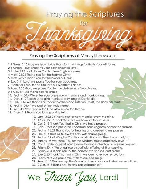 Praying Scriptures of Thanksgiving {Free Printable} | Pray, Bible ...