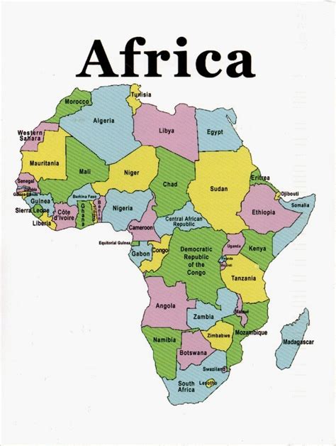 Map Cards - Hunting: 0335 Continent - Africa