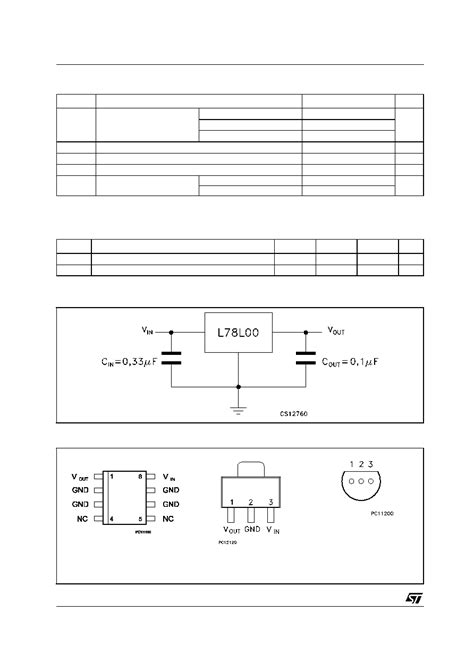 78L05 datasheet(2/19 Pages) STMICROELECTRONICS | POSITIVE VOLTAGE REGULATORS