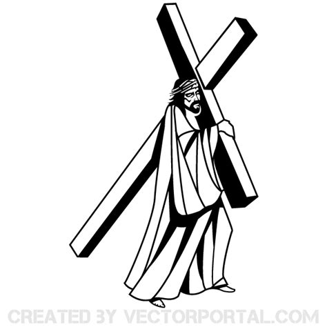 Jesus Carrying Cross Drawing at GetDrawings | Free download