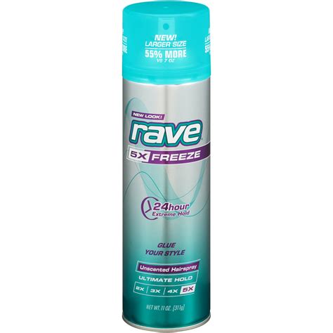 Rave® 5x Freeze Ultimate Hold Unscented Hairspray 11 oz. Can - Walmart ...