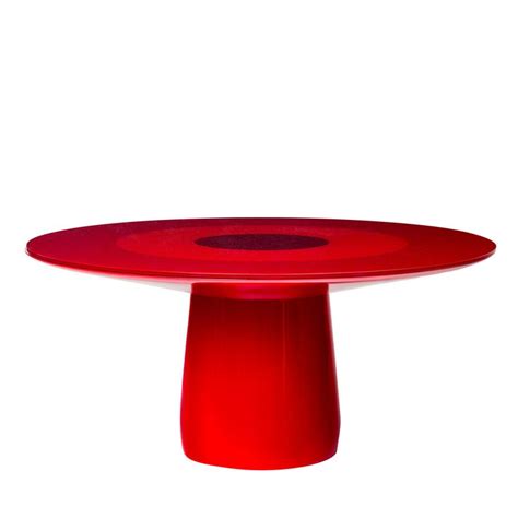 Roundel Red Dining Table by Claesson Koivisto Rune | Oval glass dining ...