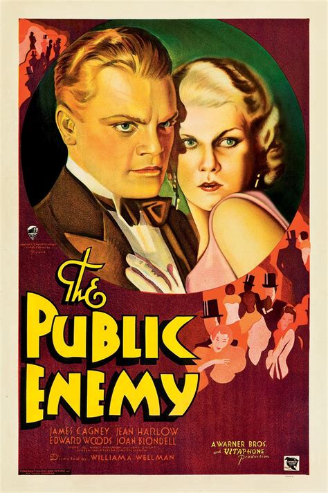 Screen printing: Classic movie posters from yesteryear: The Public Enemy, 1931. Starring: James ...