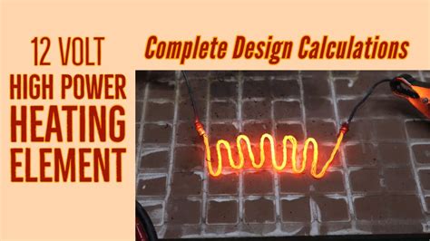 How to make 12 volt High Power Heating Element | Nichrome Heater Wire | DIY 12v DC Heater Wire ...