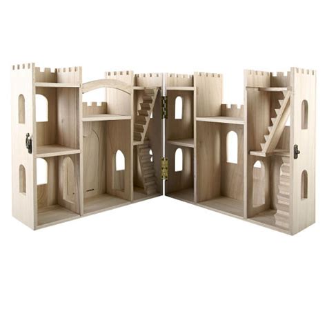 Wood Castle Dollhouse by Make Market® | Michaels | Castle dollhouse ...