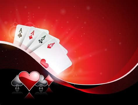 Vector illustration on a casino theme with playing suit and poker cards ...