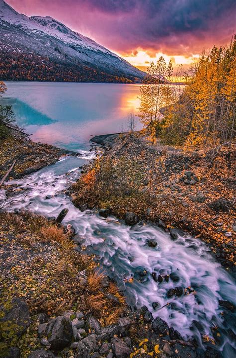 Eklutna Lake is a photograph by Daryll Vispo. When the river meets the lake. Source ...