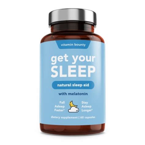 Vitamin Bounty Get Your Sleep Natural Sleep Aid Melatonin Supplement ...