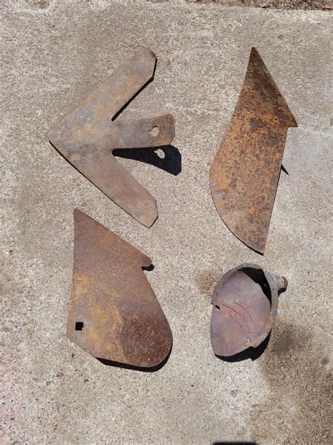 VINTAGE ANTIQUE PRIMITIVE PLOW CULTIVATOR FARM TRACTOR BLADES PARTS ...