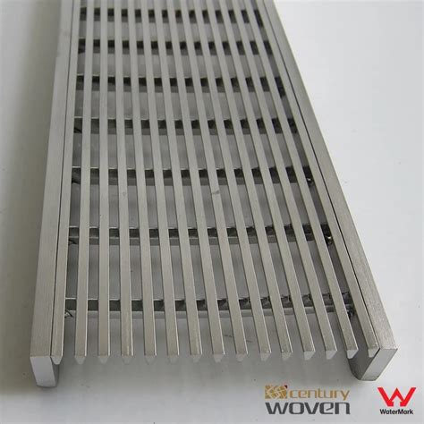 W100xL1000x H20mm Stainless steel 316 linear shower drain grate floor drain grate-in Drains from ...