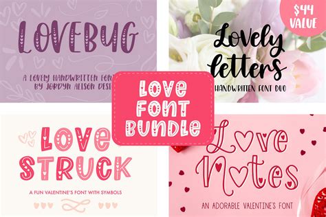 10 heart fonts for Valentine's Day