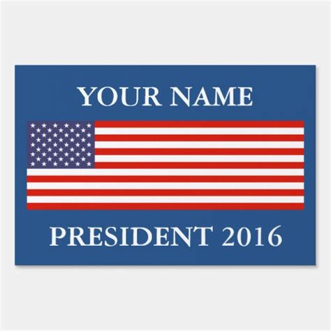 Custom presidential election campaign yard signs | Zazzle