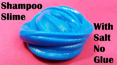 Shampoo Slime 2 Ingredients With Salt Without Glue or Borax - YouTube