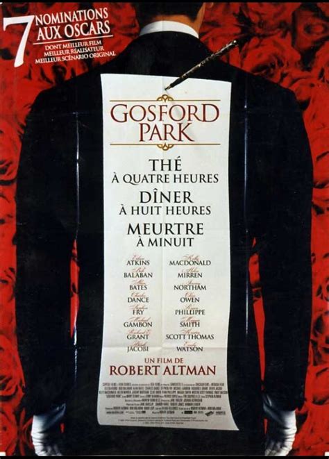 poster GOSFORD PARK Robert Altman - CINESUD movie posters