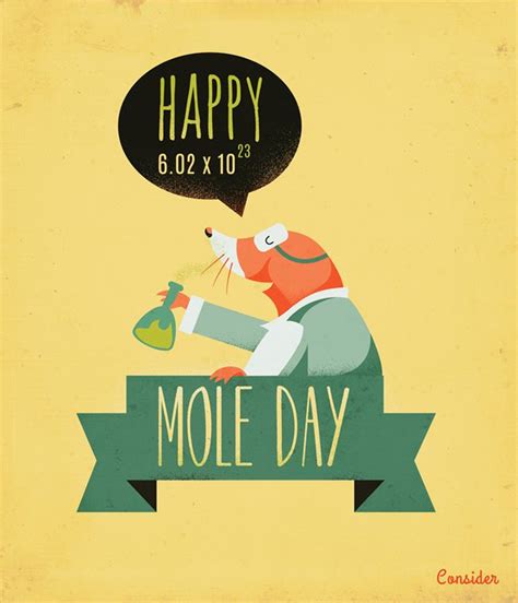 October 23 Happy Mole Day - Just because | Mole day, Mole, National mole day