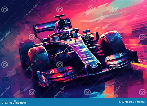 Formula 1 Race Car. Stock Illustration | CartoonDealer.com #277551169