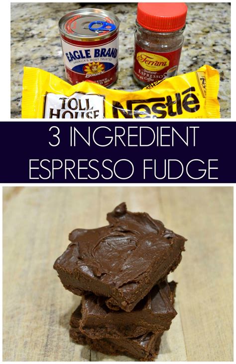 3 Ingredient Espresso Fudge