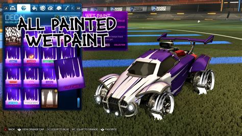 Rocket League: *All Painted Wetpaint* | Set Showcase - YouTube