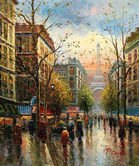 Unknown Artist Paris Eiffel Tower Painting v roce 2019 | Pro potěchu ...