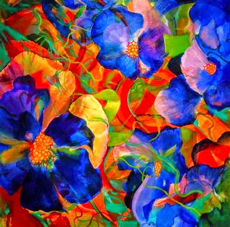 Imágenes Arte Pinturas: Flores de olores Brillantes Abstractos en Acrílico, Georg R. Douglas ...