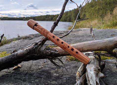 Wooden Flute in Key of D Silver Ring Valkyrie | Etsy | Wooden flute ...