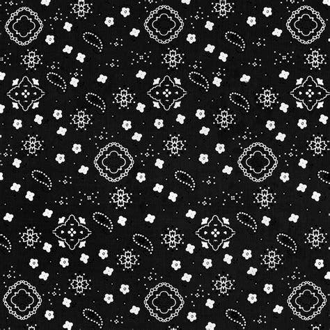 Black Bandana Print Fabric | OnlineFabricStore