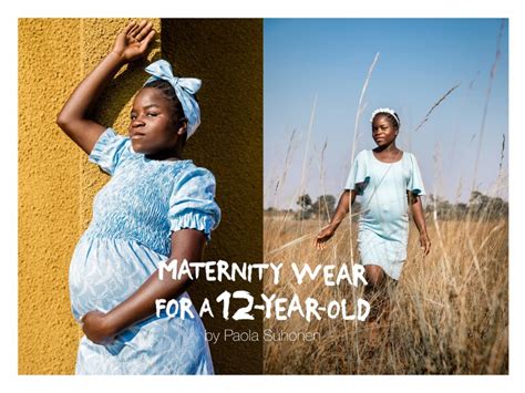 Finnish Fashion Designer Creates Maternity Wear for 12-Year-Olds to Highlight Worldwide Child ...