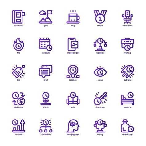 Productivity icon pack for your website, mobile, presentation, and logo ...