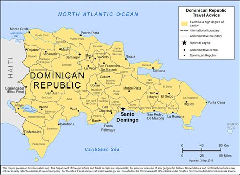 The Dominican Republic Map With Cities - TravelsFinders.Com