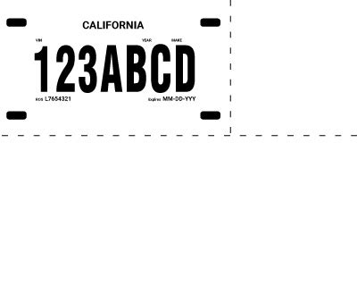 Poliprint Motorcycle License Plate Paper | BPI Custom Printing