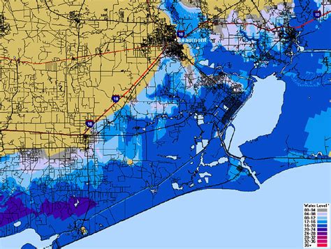 Beaumont Texas Flood prediction map - Cat 4 | This map shows… | Flickr