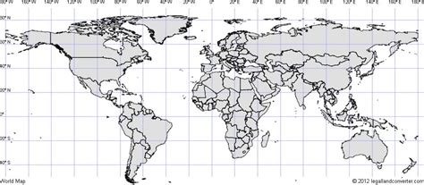 Click for larger World Map with Latitude and Longitude Grid | World map latitude, Latitude and ...