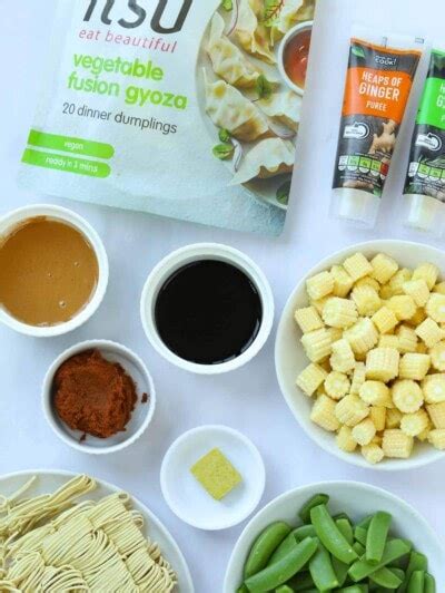 Gyoza Noodle Soup {15 Minute Meal}