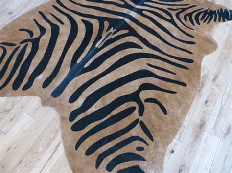 Zebra Print Cowhide Rug 1004 | Best Quality Brazilian Cowhides – Hide Rugs