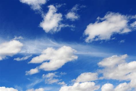 Blue Sky White Clouds Free Stock Photo - Public Domain Pictures