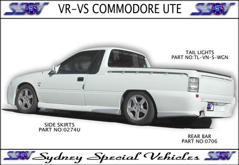 SIDE SKIRTS FOR VR VS COMMODORE UTE - HSV STYLE