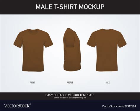 T shirt mockup Royalty Free Vector Image - VectorStock