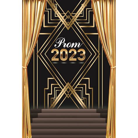 2023 School Prom Backdrop 6x8ft Senior Prom Party Backdrop Graduation Events Photography ...