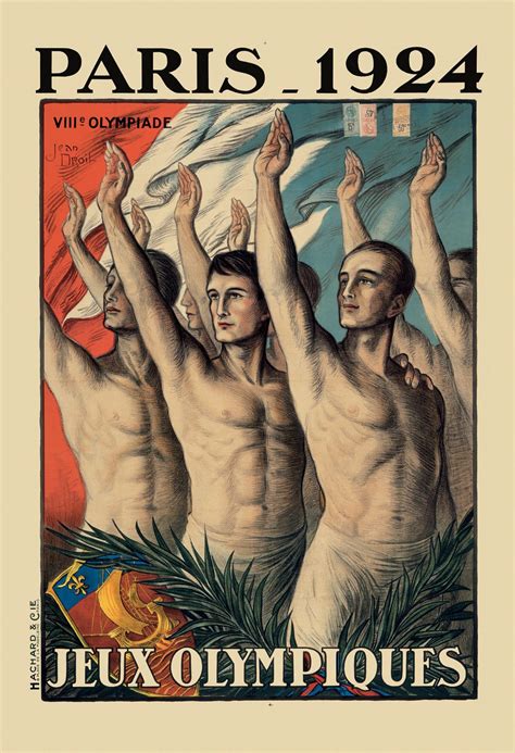 Paris 1924 Olympic logo, poster design & look of the games