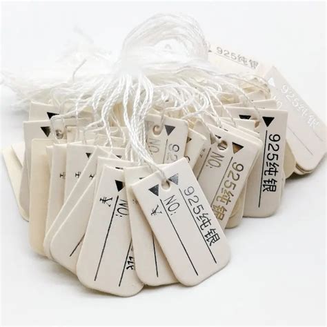 Aliexpress.com : Buy 1000PCS Paper Label Tie String Price Tag Tags ...