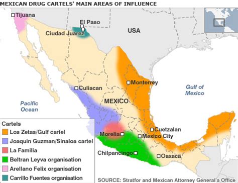 Los Zetas Territory Map