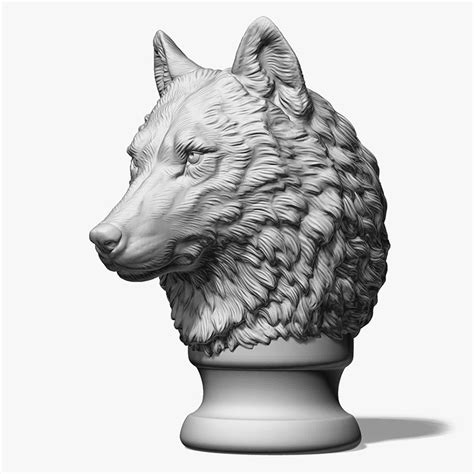 Wolf Head Sculpture Supplier - Modern Sculpture Artists