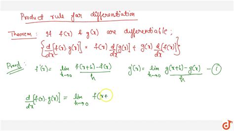 Fundamental rules of differentiation - Multiplication - YouTube