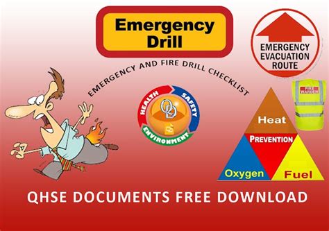 QHSEDOCS-EMERGENCY AND FIRE DRILL CHECKLIST