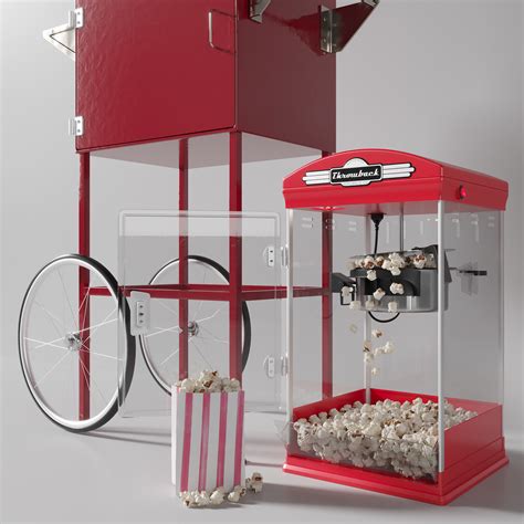 Throwback Movie Theatre Popcorn Machine with Cart on Behance