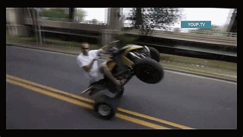 Funny awesome weird situations: Motorcycle crash caught on camera (gif pictures)