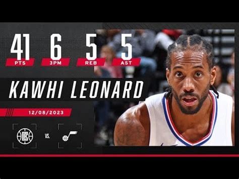 Kawhi Leonard highlights: 41/5/5/1 on 23 shots : r/nba