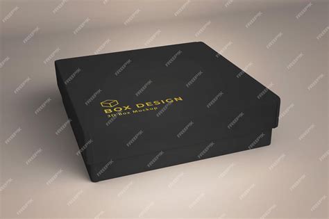 Premium PSD | Product box mockup design