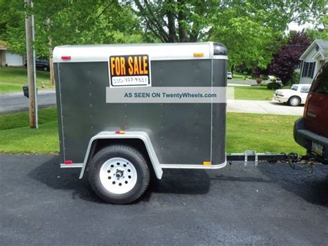 2010 Atlas 4 X 6 Enclosed Cargo / Utility Trailer in 2021 | Utility ...